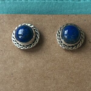 925‎ Sterling Silver blue lapis earrings